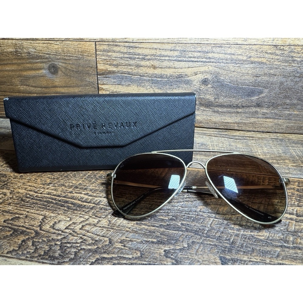 PRIVÉ REVAUX The Showstopper Polarized Aviator‎ Sunglasses Limited Edition
